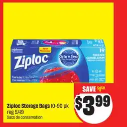 FreshCo Ziploc Storage Bags 10-90 pk offer