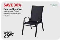 Home Hardware Empress Sling Chair offer