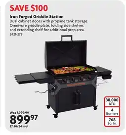 Home Hardware Iron Forged Griddle Station offer