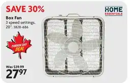 Home Hardware Box Fan offer