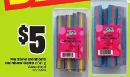 FreshCo Ma Zone Bonbons Rainbow Belts 260 g Assorted offer