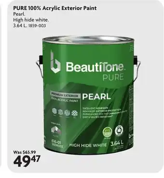 Home Hardware PURE 100% Acrylic Exterior Paint offer