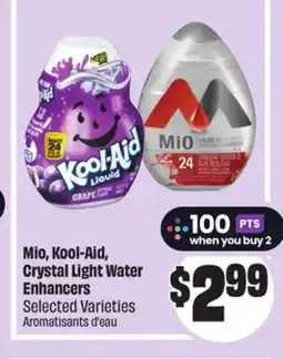 FreshCo Mio, Kool-Aid, Crystal Light Water Enhancers Selected Varieties offer