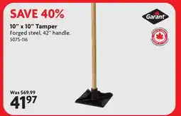Home Hardware 10 x 10 Tamper offer