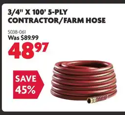 Home Hardware 3/4 X 100' 5-ply Contractor/farm Hose offer
