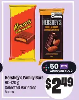 FreshCo Hershey's Family Bars 9-120 g Selected Varieties offer