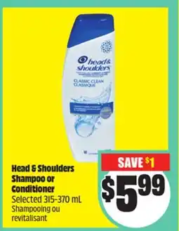 FreshCo Head & Shoulders Shampoo or Conditioner Selected 315-370 mL offer
