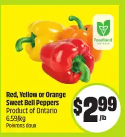 FreshCo Red Yellow or Orange Sweet Bell Peppers Product of Ontario offer
