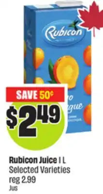 FreshCo Rubicon Juice 1L Selected Varieties offer