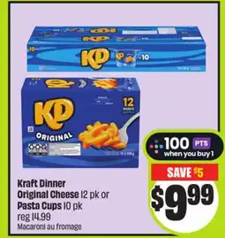 FreshCo Kraft Dinner Original Cheese 12 pk or Pasta Cups 10 pk offer