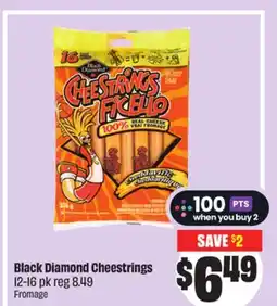 FreshCo Black Diamond Cheestrings 12-16 pk offer
