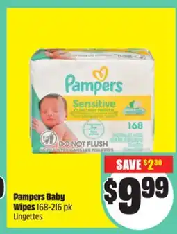 FreshCo Pampers Baby Wipes 168-216 pk offer