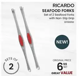 Stokes RICARDO SEAFOOD FORKS Set of 2 Seafood Forks with Non-Slip Grip offer