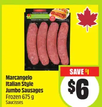 FreshCo Marcangelo Italian Style Jumbo Sausages Frozen 675g offer