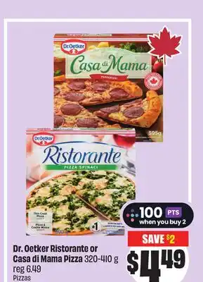 FreshCo Dr. Oetker Ristorante or Casa di Mama Pizza 320-410 g offer