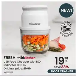 Stokes FRESH USB Food Chopper with LED Indicator offer