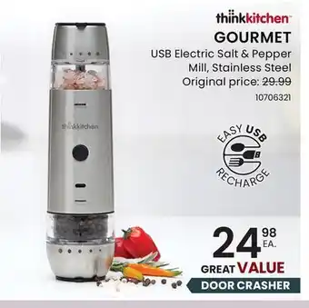 Stokes GOURMET USB Electric Salt & Pepper Mill offer