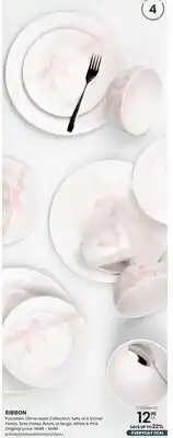 Stokes RIBBON Porcelain Dinnerware Collection offer