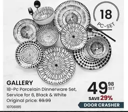 Stokes GALLERY 18-Pc Porcelain Dinnerware Set offer