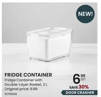 Stokes FRIDGE CONTAINER Fridge Container with Double-Layer Basket offer