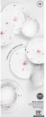 Stokes ROYAL GARDEN 12-Pc Porcelain Dinnerware Set offer