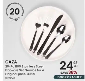 Stokes CAZA 20-Pc 18/0 Stainless Steel Flatware Set offer