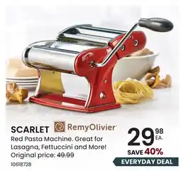 Stokes Remy Olivier SCARLET Red Pasta Machine offer