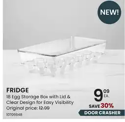 Stokes FRIDGE 18 Egg Storage Box with Lid & Clear Design for Easy Visibility offer