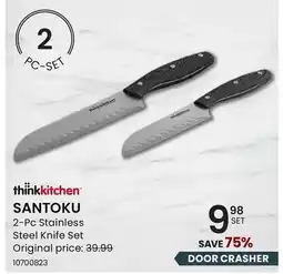 Stokes SANTOKU 2-Pc Stainless Steel Knife Set offer
