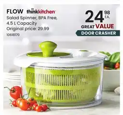 Stokes FLOW thinkkitchen Salad Spinner offer