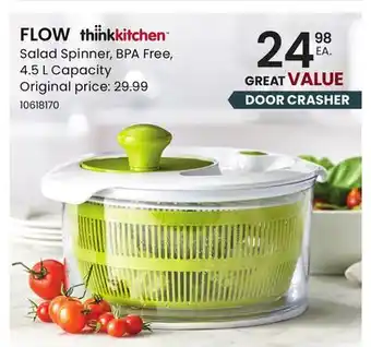 Stokes FLOW thinkkitchen Salad Spinner offer