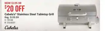 Cabela's Cabela's Stainless Steel Tabletop Grill offer