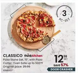 Stokes thinkkitchen CLASSICO Pizza Stone Set offer