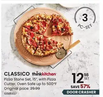 Stokes thinkkitchen CLASSICO Pizza Stone Set offer