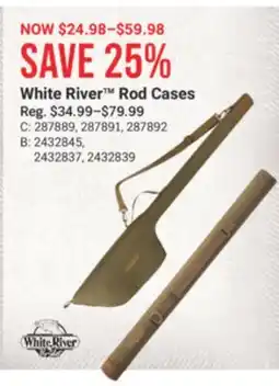 Cabela's White River Rod Cases offer
