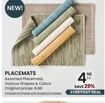 Stokes PLACEMATS offer