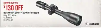 Cabela's Bushnell Elite 4500 Riflescope offer