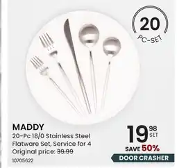 Stokes MADDY 20-Pc 18/0 Stainless Steel Flatware Set offer
