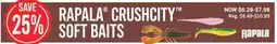 Cabela's RAPALA CRUSHCITY SOft Baits offer