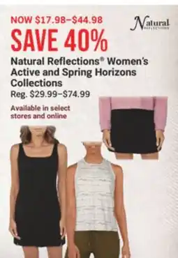 Cabela's Natural Reflections Women's Active and Spring Horizons Collections offer