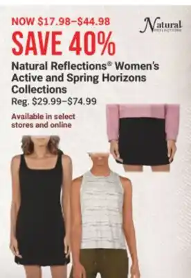 Cabela's Natural Reflections Women's Active and Spring Horizons Collections offer