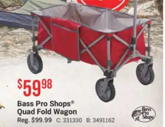 Cabela's Bass Pro Shops Quad Fold Wagon offer