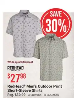 Cabela's RedHead Men's Outdoor Print Short-Sleeve Shirts offer