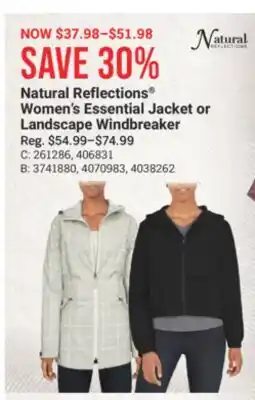 Cabela's Natural Reflections Women's Essential Jacket or Landscape Windbreaker offer