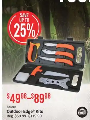 Cabela's Select Outdoor Edge Kits offer