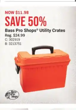 Cabela's Bass Pro Shops Utility Crates offer
