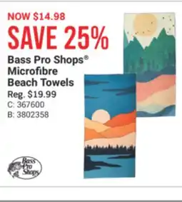 Cabela's Bass Pro Shops Microfibre Beach Towels offer