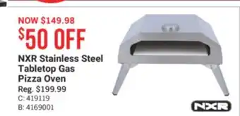 Cabela's NXR Stainless Steel Tabletop Gas Pizza Oven offer