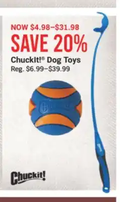 Cabela's ChuckIt! Dog Toys offer
