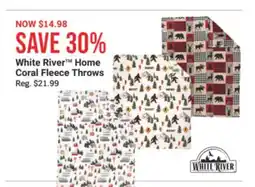 Cabela's White River Home Coral Fleece Throws offer